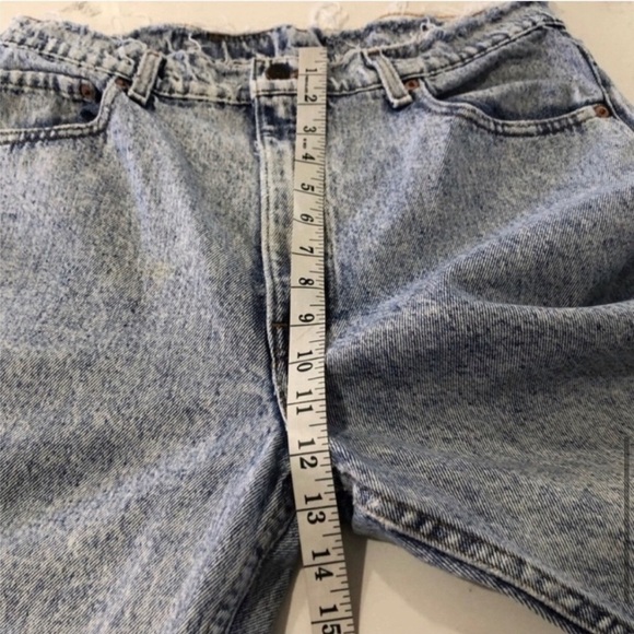 Vintage LEVI’S 550 raw hem on waist high waist jeans blue - Picture 10 of 16